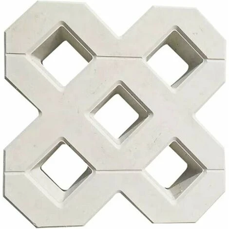 Moule A Pavé,Moule Pour Dalles En Beton Bricolage Square Garden Chemin Béton Plastique Brique De Pavage Propylène Pavement Mold Walkway Jardin Bâtiments Accessoires Moule Beton (40X40CM)