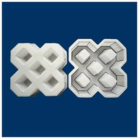 Moule A Pavé,Moule Pour Dalles En Beton Bricolage Square Garden Chemin Béton Plastique Brique De Pavage Propylène Pavement Mold Walkway Jardin Bâtiments Accessoires Moule Beton (40X40CM) – Image 3