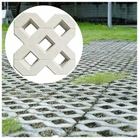 Moule A Pavé,Moule Pour Dalles En Beton Bricolage Square Garden Chemin Béton Plastique Brique De Pavage Propylène Pavement Mold Walkway Jardin Bâtiments Accessoires Moule Beton (40X40CM) – Image 4