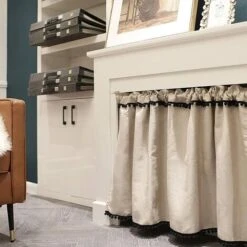 ELLE Rideau Court Demi-rideau Pour Café Restaurant Armoires De Cuisine Porte évier Rideau De Séparation De Pièce WxH 130x70cm