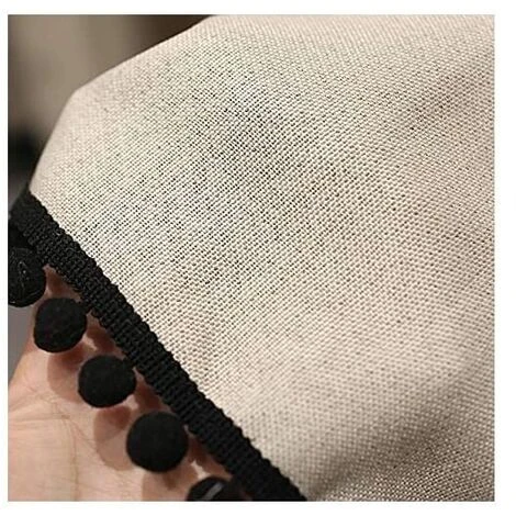 ELLE Rideau Court Demi-rideau Pour Café Restaurant Armoires De Cuisine Porte évier Rideau De Séparation De Pièce WxH 130x70cm – Image 3