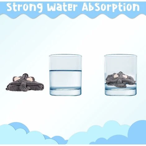 Cape De Bain Bébé à Capuche, 80X80 Cm Serviette De Bain Bebe, Doux & Respirant Sortie De Bain Bébé, Pour Les Bébés Et Les Tout-Petits(Style Éléphant) – Image 4