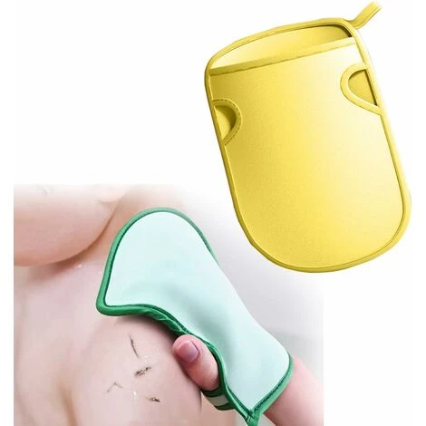 Double-Sided Mud Bath Towel - Baby Bath Gloves For Bathing, Double-Sided Children And Adult Painless Towel Gloves Sponge, Baby Rubbing Mud Sponge Bath Full Body â Image 2