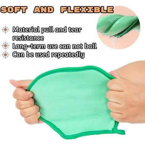 Double-Sided Mud Bath Towel - Baby Bath Gloves For Bathing, Double-Sided Children And Adult Painless Towel Gloves Sponge, Baby Rubbing Mud Sponge Bath Full Body â Image 3