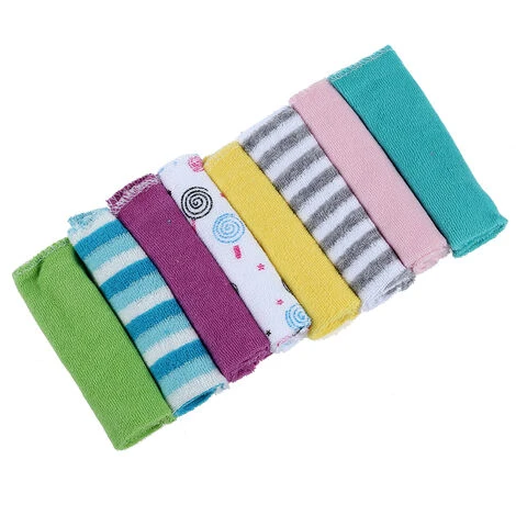 8pcs / Sac Des Serviettes A Main Rondelles Pour Le De En Coton â Image 4