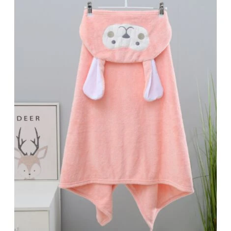 Serviette De Bain Pour Enfants Super Douce Serviette à Capuche Super Absorbant Peignoir Couverture Cadeau De Douche Pour Garçons Et Filles-70140 – Image 4