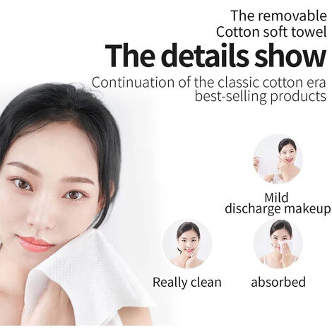 Paquet De Gant De Toilette, Pur Coton, Démaquillant épaissi Amovible, Serviette Nettoyante, Serviette Douce En Coton – Image 3