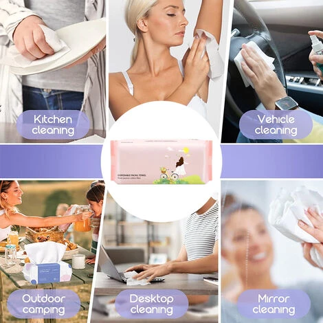 Paquet De Gant De Toilette, Pur Coton, Démaquillant épaissi Amovible, Serviette Nettoyante, Serviette Douce En Coton – Image 5