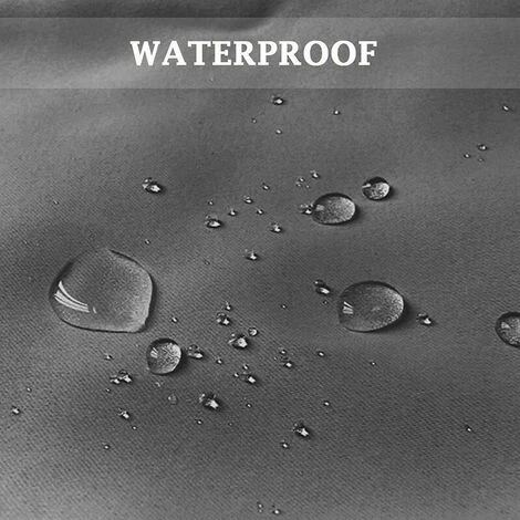 Rideau De Porte Occultant Et Imperméable Pour Extérieur, Jardin, Terrasse, Tonnelle Avec œillets Pour Porte Coulissante,1 Panneaux, 132X137cm – Image 5