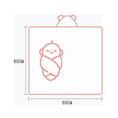 Cape De Bain Bébé à Capuche, Coton Sortie De Bain Bébé Avec Design Animal, Drap Serviette De Bain Pour Bébé Nouveau-né (ours Beige) – Image 2